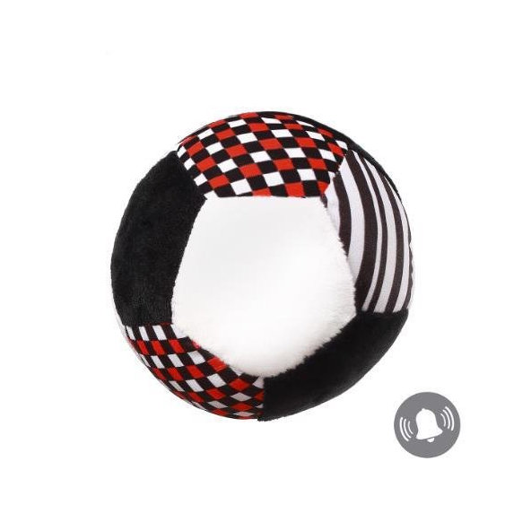 BABYONO Hračka loptička s hrkálkou C-MORE kontrast