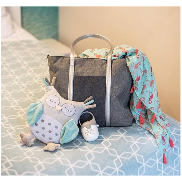 BABYONO Plyšová sova Sofia modrá