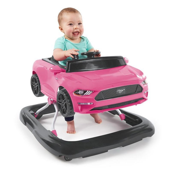 BRIGHT STARTS Chodítko 3v1 Ford Mustang Pink 6m+, do 11kg