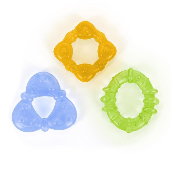 BRIGHT STARTS Hryzačka plnená vodou - 3 tvary, 3m+