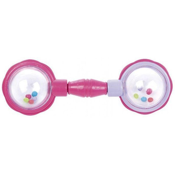 CANPOL BABIES Hrkálka loptičky na činke - ružová