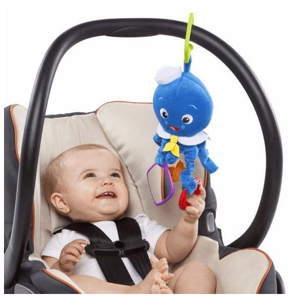 DISNEY BABY Hračka aktívna chobotnička na C krúžku Octopus™ 0m+