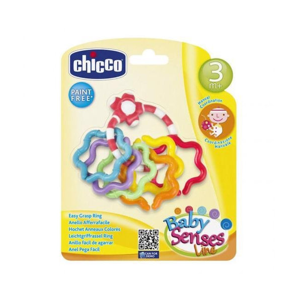 CHICCO Hryzačka hviezdičky na krúžku 3m+