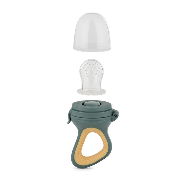 PETITE&MARS Cumlík na kŕmenie Fruzi Green&Ochre 6m+ 1 ks