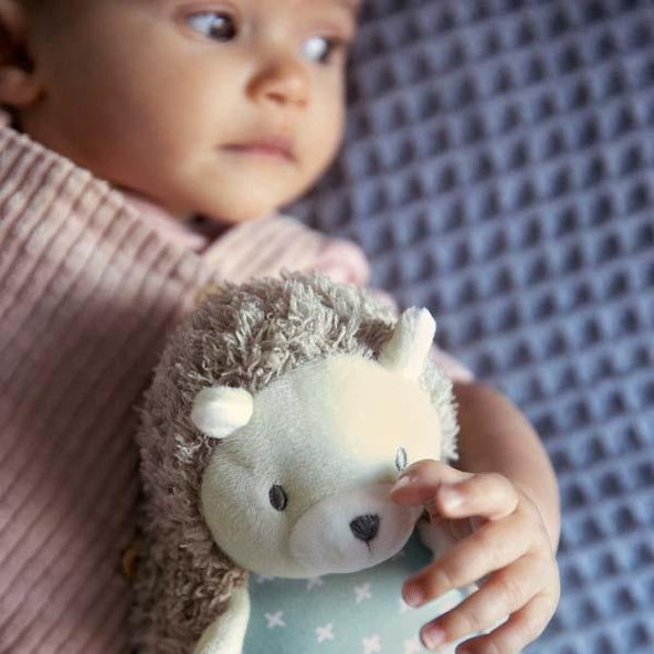 INGENUITY Plyšová hračka pískacia Farrow™ ježko 0 m+