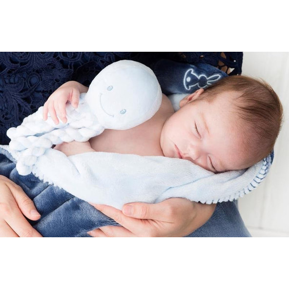 NATTOU Prvá hračka pre bábätka chobotnička PIU PIU Lapidou mint 0m+