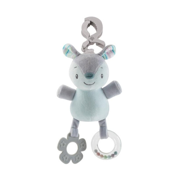 PETITE&MARS Hračka so zvukom na štipci veverička Boby