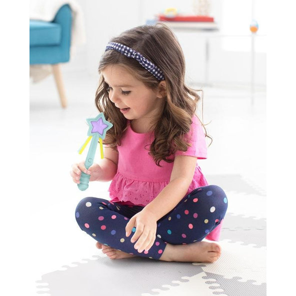 SKIP HOP Hračka Čarovná palička so zvukom a svetlom tyrkysová 2 r+