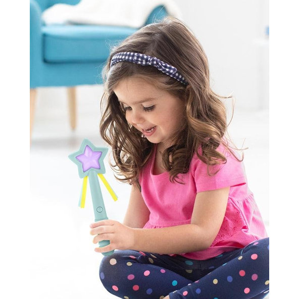 SKIP HOP Hračka Čarovná palička so zvukom a svetlom tyrkysová 2 r+