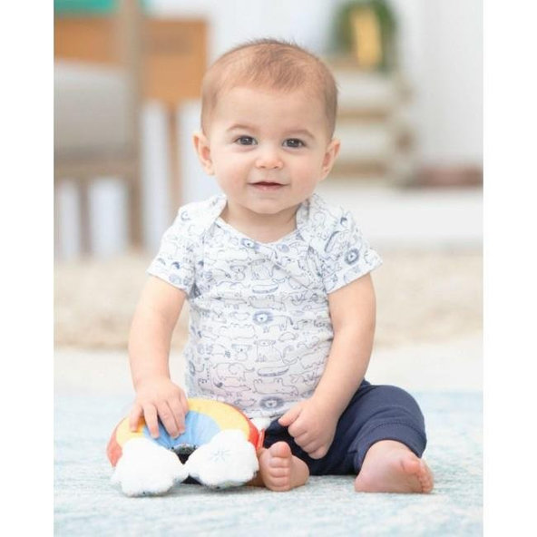 SKIP HOP Hračka na C krúžku svietiaca a hudobná Dúha ABC&ME 0 m+