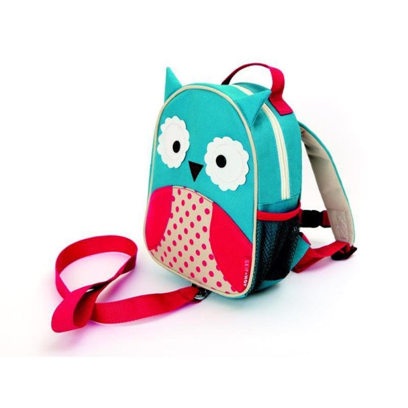 SKIP HOP Zoo Batôžtek s bezpečnostným vodítkom Sovička 1+