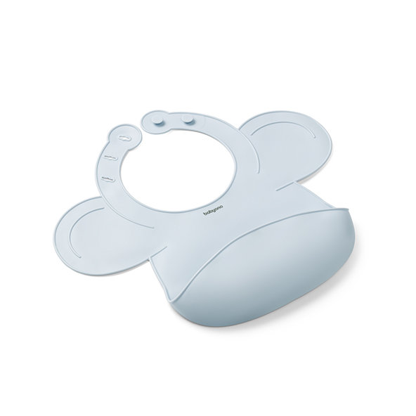 BABYONO Podbradník silikónový - Blue 1ks