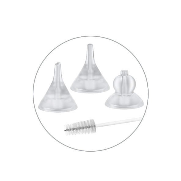 BABYONO Odsávačka nosných hlienov elektronická USB nabíjanie béžová