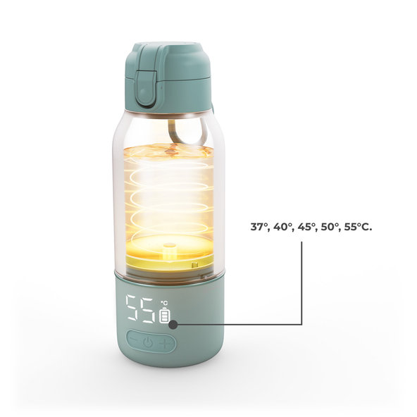 KINDERKRAFT Ohrievač mlieka a termoska Gaja 2v1 Green