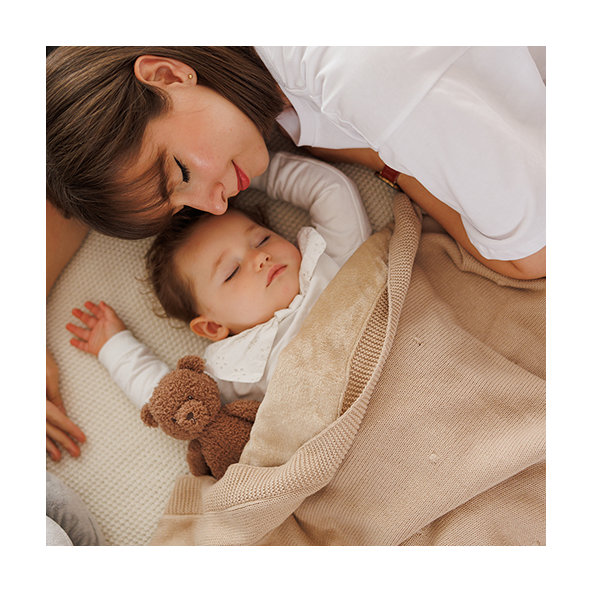 BABYONO Deka z prírodnej bavlny 75 × 100 cm 0m+ light beige