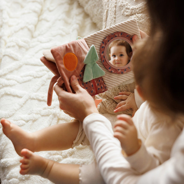 BABYONO Knižka senzorická Rabbit Karo 0m+ 1 ks