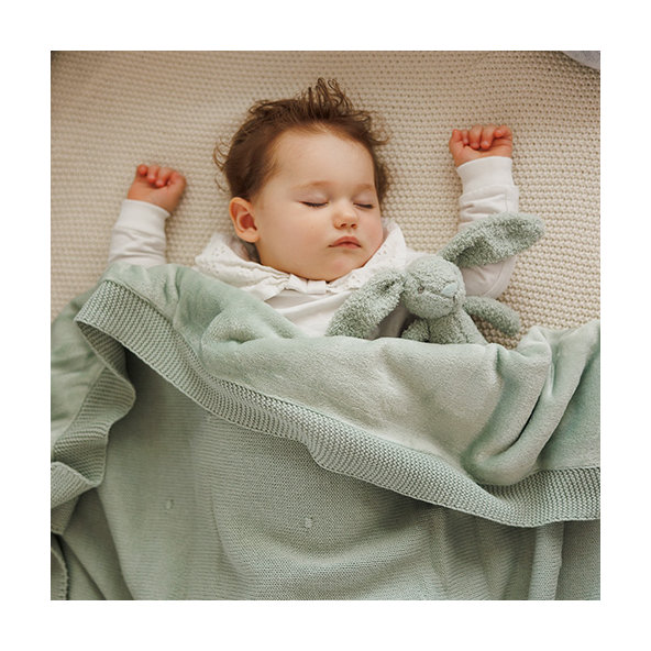 BABYONO Deka z prírodnej bavlny 75 × 100 cm 0m+ pink