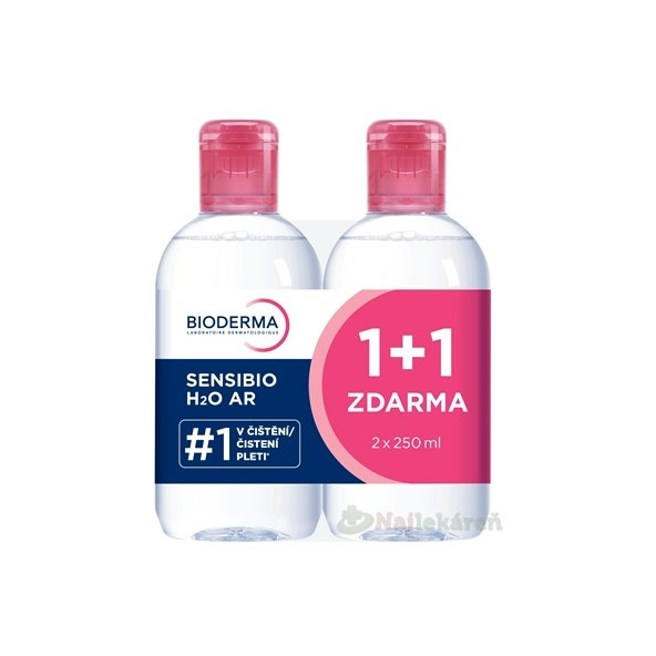 BIODERMA Sensibio H2O AR micelárna voda Festival 2x250ml