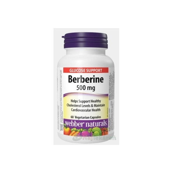 Webber Naturals Berberín 500 mg 60 kapsúl