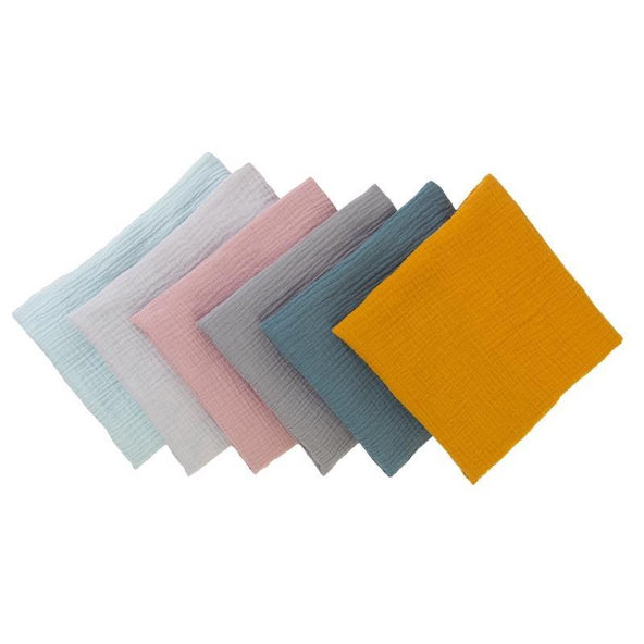 BABYMATEX Plienka bavlnená Muslin 3ks Svetlo Tyrkysová 70x80 cm