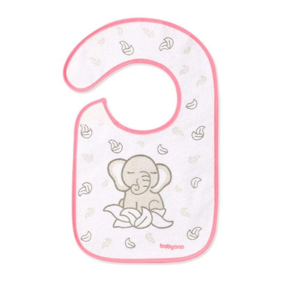 BABYONO Podbradník Froté, stredný, vodeodolný 6 m+ sloník