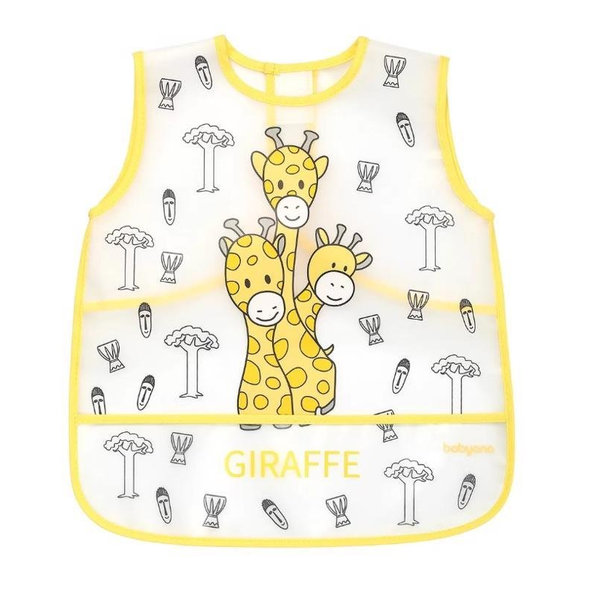 BABYONO Podbradník umývateľný Yellow 30 x 35 cm, 12 m+