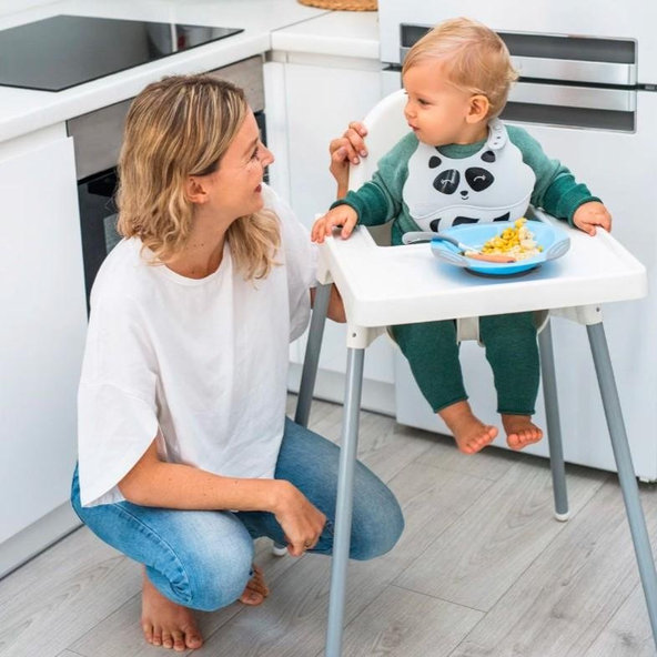 BABYONO Lyžičky 2 ks zeleno-fialové