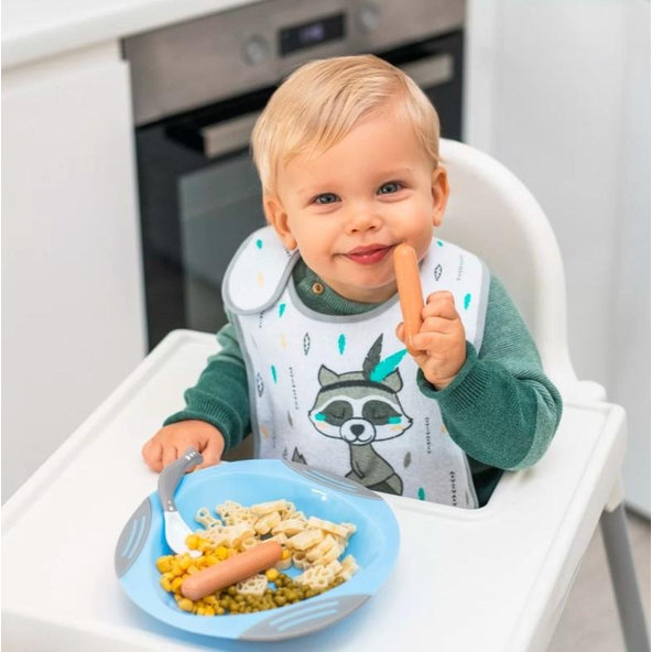 BABYONO Lyžičky 2 ks zeleno-fialové