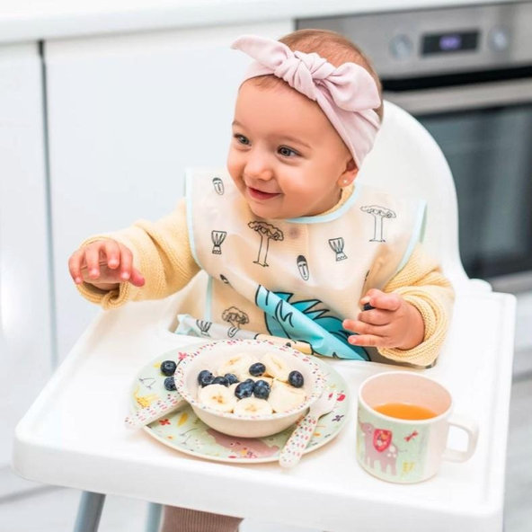 BABYONO Umývateľný podbradník Dikobraz 33 x 40 cm 24 m+