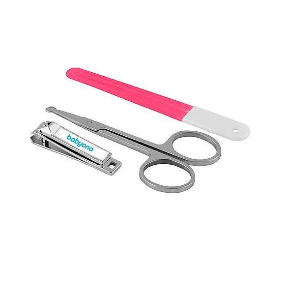 BABYONO Set detská manikúra - červená