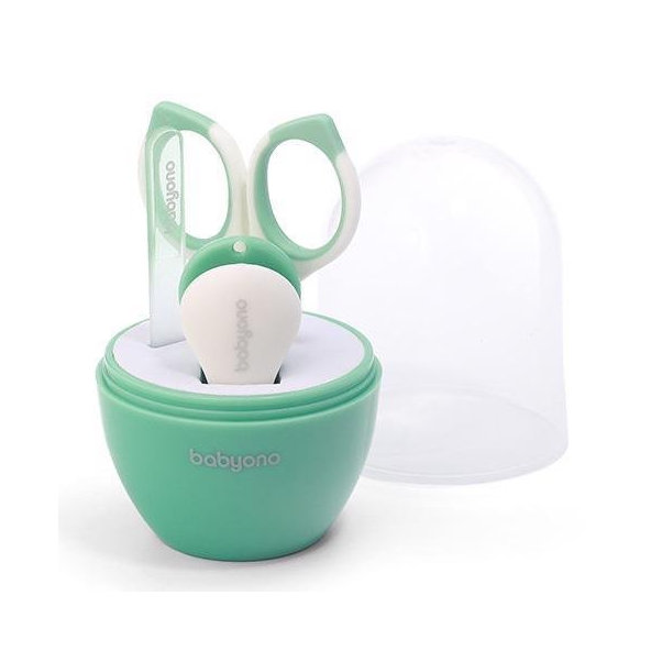 BABYONO Set manikúra pre deti mint