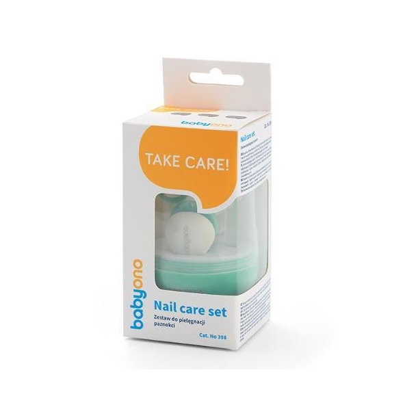 BABYONO Set manikúra pre deti mint