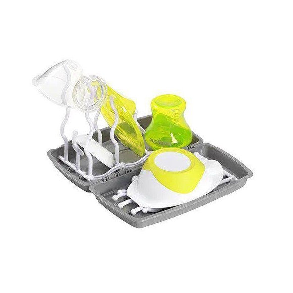 BABYONO Odkvapkávač fliaš skladací šedý