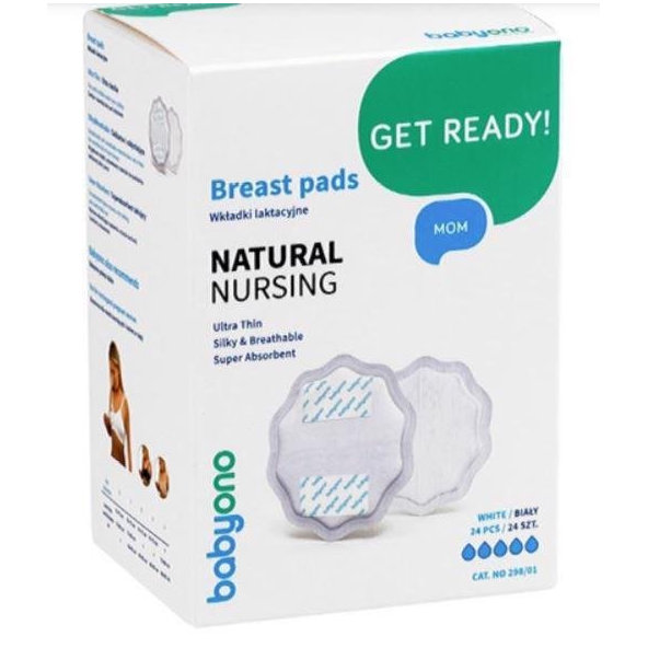 BABYONO Vložky do podprsenky 24 ks