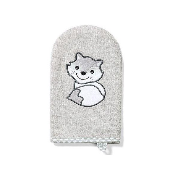 BABYONO Handrička na umývanie Bamboo - šedá