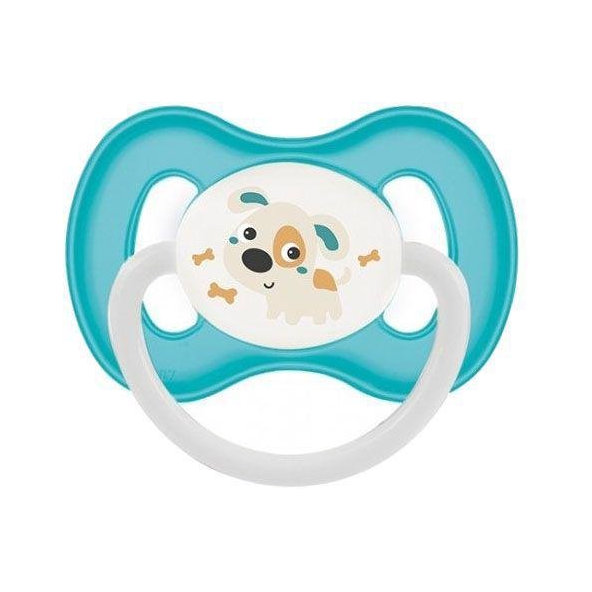 CANPOL BABIES Cumlík kaučukový čerešnička 6-18m Bunny & Company - tyrkysová