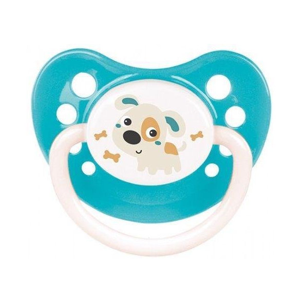 CANPOL BABIES Cumlík silikónový anatomický 18m+ Bunny & Company - tyrkysová