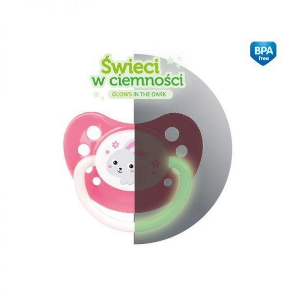 CANPOL BABIES Cumlík silikónový anatomický 18m+ Bunny & Company - tyrkysová