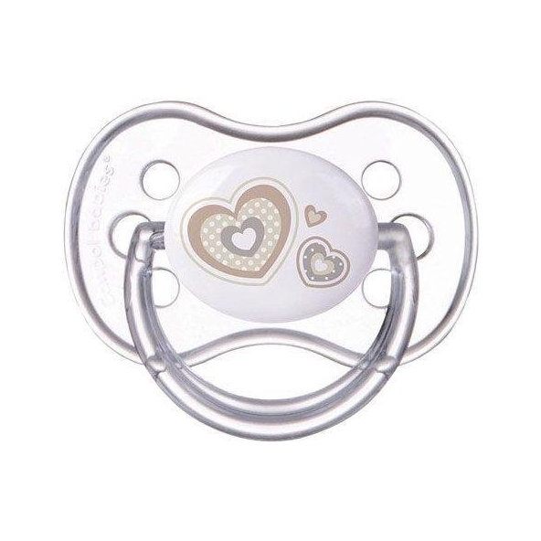CANPOL BABIES Cumlík silikónový symetrický 0-6m Newborn Baby - béžová