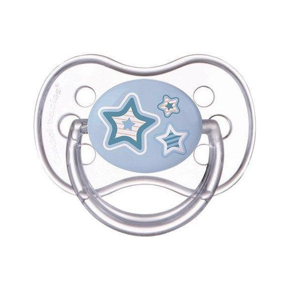 CANPOL BABIES Cumlík silikónový symetrický 0-6m Newborn Baby - modrá