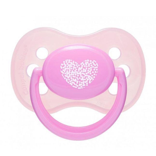 CANPOL BABIES Cumlík silikónový čerešnička 0-6m Pastels - ružová