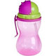 CANPOL BABIES Fľaša športová so slamkou 370ml - ružová