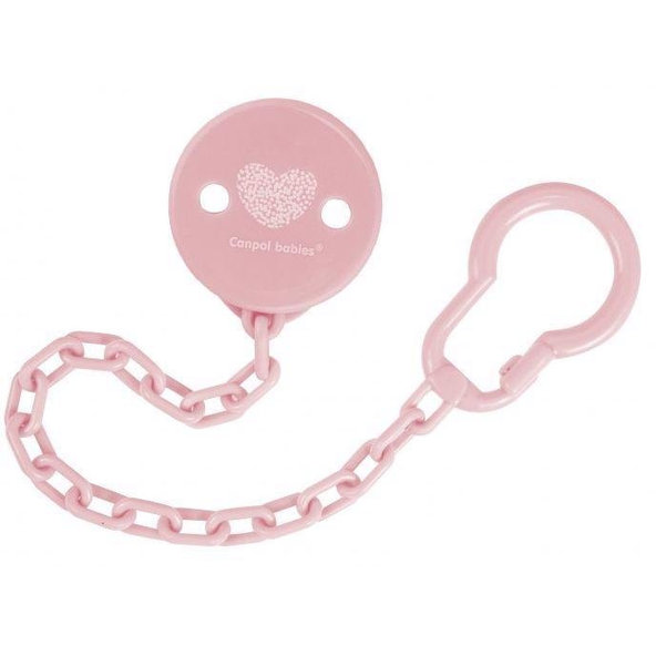 CANPOL BABIES Retiazka na cumlík Pastels - ružová