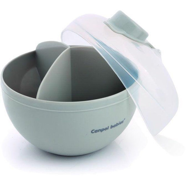 CANPOL BABIES Zásobník na sušené dojčenské mlieko - sivý