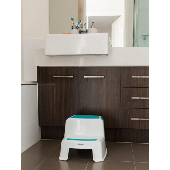 DREAMBABY Stupienok dvojposchodový  modro/biela