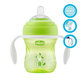 CHICCO Hrnček učiaci Transition s držadlami 200 ml, zelený 4 m+