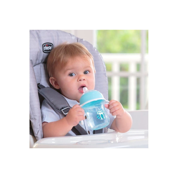 CHICCO Hrnček učiaci Transition s držadlami 200 ml, žltý, 4 m+