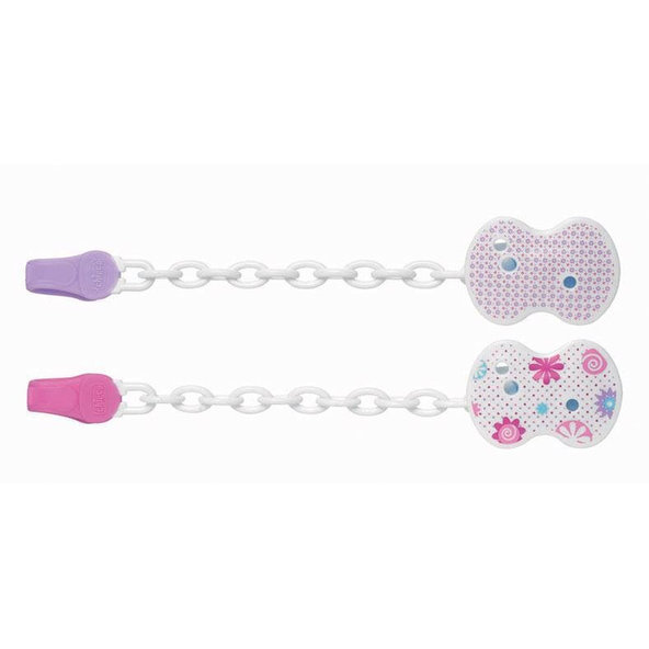 Klip na cumlík - ružová 1ks