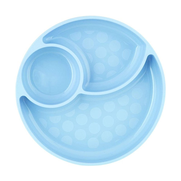 CHICCO Silikónový tanier modrozelená 12 m+