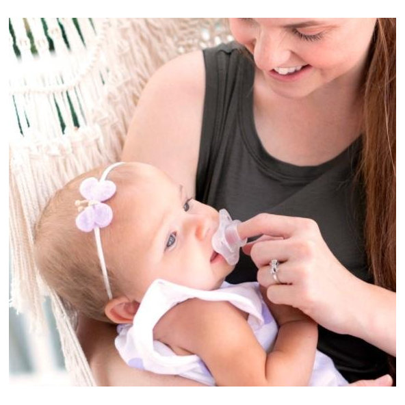 CHICCO Cumlík celosilikónový Physio Mini Soft 2 ks dievča, 2-6m